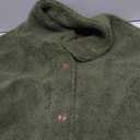 Hongqizo Womens Fuzzy Fleece Vest Casual Oversized Warm Button Down Sherpa Vest Jacket with Pockets (Medium, Green)