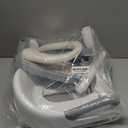 JASSONE Potty Training Seat, Toddler Step Stool, 2 in 1 Potty Training Toilet for Kids, Baby Seat with Splash Guard and Anti-Slip Pad for Boys Girls Potty Training, Grey (Gray)