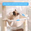 Hey-brother Cat Tree with Litter Box Enclosure, All-in-one Cat Tower for Indoor Cats with Large Hammock, Bed, Food Station, Scratching Posts, Modern Style Pet Furniture, Rustic Brown MPJ100SR