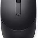 Dell MS5120W Mobile Pro Wireless Mouse – Wireless 2.4GHz, Bluetooth 5.0, Microsoft Swift Pair/Dell Pair (Windows 10 & 11 only), Optical LED Sensor - Black