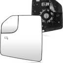 Driver Left Side Heated Blind Spot Mirror Glass Fit for 2015-2020 Ford F-150, 2.7L 3.0L 3.3L 3.5L 5.0L, Side View Mirror Glass, Replacement for FL3Z17K707L