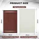 30 x 18 Inch Leather Desk Pad Protector with Side Rails, Executive Office Desk Mat for Home Workspace, Writing Surface, Mouse & Keyboard Pad, Elegant Gift for Men Dad Husband (Brown)