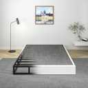 9 Inch Full Size Box Spring, Metal Heavy Duty Mattress Foundation with Fabric Cover, Easy Assembly Bed Base