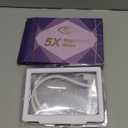 5X Hands Free Magnifying Glass for Reading, Flexible Gooseneck Full Page Magnifier, 8"x5.5" Large Reading Magnifier for Neck Wear Repair Sewing Low Vision Elderly White