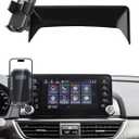 PZK Car Phone Mount for Honda Accord 2018-2022 Sport SE/EX/EX-L/Touring/LX Accessories 10th Gen Accord Only for 8-inch Screen 360 Rotation Auto Lock Phone Holder with Stroage Box Not Affect Vent