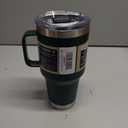 YETI Rambler 30 oz Travel Mug, Stainless Steel, Vacuum Insulated with Stronghold Lid, Black Forest Green