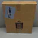 Mayfair Padded Toilet Seat, Cushioned Soft Vinyl over Wood Core Seat, Secure Hinges, Easy Clean, Made in USA, Round, Black