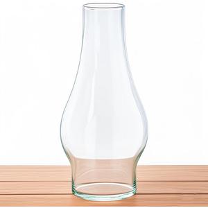 Oil Lamp Chimney Replacement,3 Inch Fitter x 8.3 Inch Tall Kerosene Lamp Globe,Clear Glass Light Globe,Hurricane Lamps Globes Shade Cover,Glass Chimney for Oil Lamps for Indoor Use