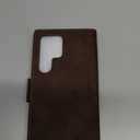 SINIANL for Samsung Galaxy S24 Ultra Case Wallet, Leather Book Folding Flip Cover with Kickstand Card Holders Slots Leather Case for Galaxy S24 Ultra Coffee