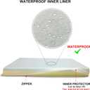 Hard-Wearing Orthopedic Dog Bed for Crate, 41x27 Inch, Made of Memory and HR Foam, Two-Sided Use, Providing Soft and Relatively Hard Support, with an Extra Inner Waterproof Protector (Gray)