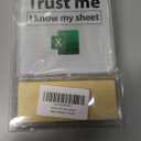 Accountant Gifts for Women Men, Funny Office Decor, Spreadsheet Gift for Accounting Coworkers, I Know My Sheet Acrylic Plaque Sign for Office Cubicle Home