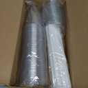 AOZITA 16 oz Plastic Cups with Lids and Straws, 50 Pack, Disposable Iced Coffee Cups with Lids, Clear Cups with Lids for Cold Drinks, Iced Tea, Milkshakes, Smoothies - Durable & BPA Free