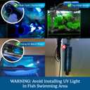 5W UV Light for Aquariums with 4 Timer Modes | UV-C Clean Light for Use in Sump Areas, Filters, Top Filter Boxes & Small Ponds Keeps Fish Tanks Clear & Healthy