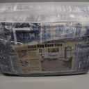 Area Rug 6x9 Washable Rug, Vintage Boho Medallion Rugs Non-Slip Soft Low Pile Large Distressed Rug Indoor Retro Carpet for Living Room Bedroom Dining Room Home Office (Blue, 6'x9')