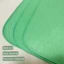 Premium Soft Mattress Protector 18" x 24" (Pack of 2) - Highly Absorbent Incontinence Bed Pads for Bedwetting - Waterproof Washable Bed Pads for Kids & Seniors - 1 Green & 1 Blue Reusable Underpads