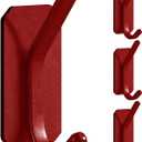 Paoli Heavy Duty Adhesive Wall Hooks (4, Red)