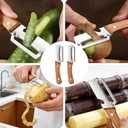 Multi-Functional Vegetable Peeler for Kitchen,2 in 1 Multi Functional Vegetable Peele,for Fruit Apple Potato Pumpkin Papaya Zucchini