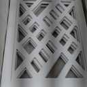 Cut-Out Design 16" Short Dog Gate for Small Dogs, Foldable Retractable Puppy Gate Indoor - Freestanding Lightweight Pet Barrier for Doorways, Stairs, Hallways (Extends to 41", White)