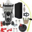 150BT Carburetor with Air Filter Tune Up Kit Fit for Walbro Leaf Blowers WYA-79 WYA 44 WYA-56 for RedMax EBZ8500 EBZ8500RH EBZ8000 EBZ8560 for Husqvarna 581177001 505183101 521631601 Carb