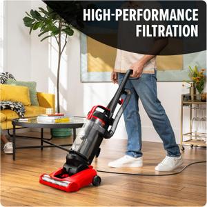 Dirt Devil Multi-Surface+ Upright Bagless Vacuum Cleaner Machine for Carpet and Hard Floor, UD76200V, AD31210
