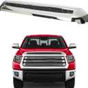 Chrome Front Upper Hood Bulge Molding Grille Trim Compatible with 2014-2021 Tundra