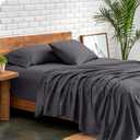 Bare Home Full Sheet Set - 1800 Ultra-Soft Microfiber Full Bed Sheets - Double Brushed - Deep Pockets - Easy Fit - 4 Piece Set - Bedding Sheets & Pillowcases (Full, Forged Iron Grey)
