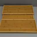 Purawood Kitchen Drawer Organizer - Expandable Utensil Drawer Organizer for Kitchen, Cutlery Tray & Silverware Organizer, 3-5 Slots - Bamboo Organizer for Utensils & Flatware (Natural)