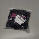 Women Sparkle Rhinestone Mesh Sheer Bikini Sets Halter Bra Top High Waist Shorts Bottom Swimsuits Rave Outfit (Small, Black)