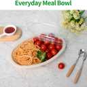 bloomoon 28 oz Oval Disposable Food Containers with Lids 50 Pack,Chipotle Style Bowl Oval with Lid Meal Prep Containers Disposable for Salad,Nacho,Taco,Lunch (50 Bowls 50 Lids)