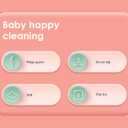 Clean Rinse Baby Bather, Folding Portable Washing Infant Lying Bather for Boy Girl, Multifunction Quick Dry Bath Support for Use on The Counter Sink Bathtub (Grey)