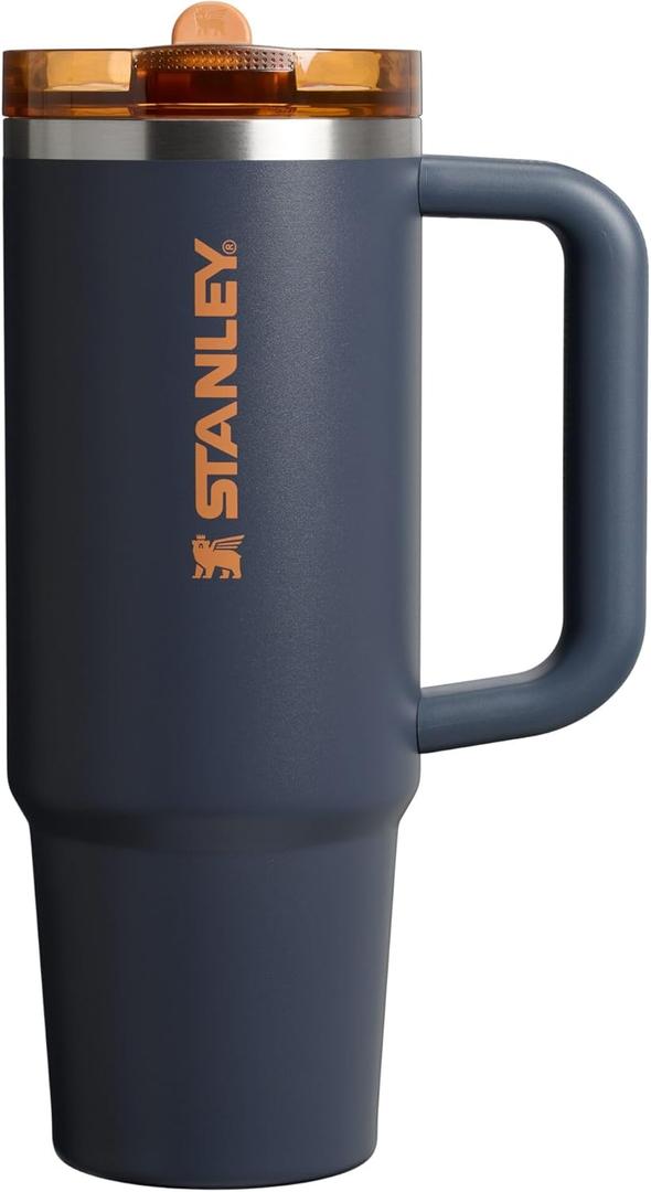 STANLEY Quencher ProTour Flip Straw Tumbler with Leakproof Lid | Built-In Straw & Handle | Cupholder Compatible for Travel | Insulated Stainless Steel Cup | BPA-Free (30 Ounces, Twilight VRT)