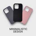 Funtacy Silicone Case Compatible with iPhone 16 Models, Microfiber Lining, Shockproof, Slim Fit, Soft Touch, Anti-Slip, Full Body Protection (Black, 16 PRO MAX)