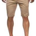 HUNGSON Men's Casual Shorts Lightweight Golf Shorts with 4 Pockets Stretch Quick Dry Comfy Work Shorts, 30