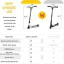 VOKUL Pro Stunt Scooter with Stable Performance - Best Entry Level Trick Freestyle Pro Scooter for Age 6 Up Kids,Boys,Girls(Black/White)