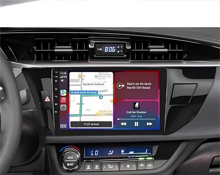 2+32G Android Car Stereo for Toyota Corolla 2014-2016 Radio with Carplay Android Auto 10.1" 1280 * 720P IPS Touchscreen Radio Support GPS/WiFi/32EQ DSP/59UI/Bluetooth/Backup Camera