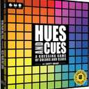 HUES and CUES  Vibrant Color Guessing Board Game for 310 Players Ages 8+, Connect Clues and Guess from 480 Color Squares