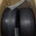 2 Pcs Upgrade 13x5.00-6 Flat Free Lawn Mower Tire and Wheel with 3/4" Chrome Steel Bearings, Zero Turn Mower Front Solid Tire Assembly for Commercial Grade Lawn, Garden Turf, 4.2"-5.2" Centered Hub (Yellow)