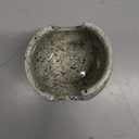 Sponge Holder for Kitchen Sink, Ceramic Dish Sponge Dish Rack Scrubby Caddy Kitchen Organizer Cute Sink Caddy Organizer, Farmhouse Decor, Speckled Glaze (Barrel)