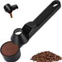 Palksky Coffee Scoop & Funnel for Reusable K Cup Refillable Coffee Pods, 2 Tablespoon Slide Coffee Measuring Funnel Scooper,1PCS