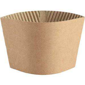 Coffee Sleeves - 500 count Disposable Corrugated Hot Cup Sleeves Jackets Holder - Kraft Paper Sleeves Protective Heat Insulation Drinks Insulated Fits 12,16,20,22,24 oz Coffee Cups