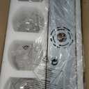 Bathroom Light Fixtures, 4 Light Brushed Gold Vanity Light, 26 Inch Modern Wall Sconces with Globe Clear Glass Shade, Vanity Lighting Fixtures Over Mirror, VL195-BG-CL-4