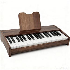 Kids Wooden Piano Keyboard with 37 Keys & Music Stand Digital Educational Toy for Toddlers Boys Girls, Ages 3+, Ideal Musical Instrument Gift, Standard