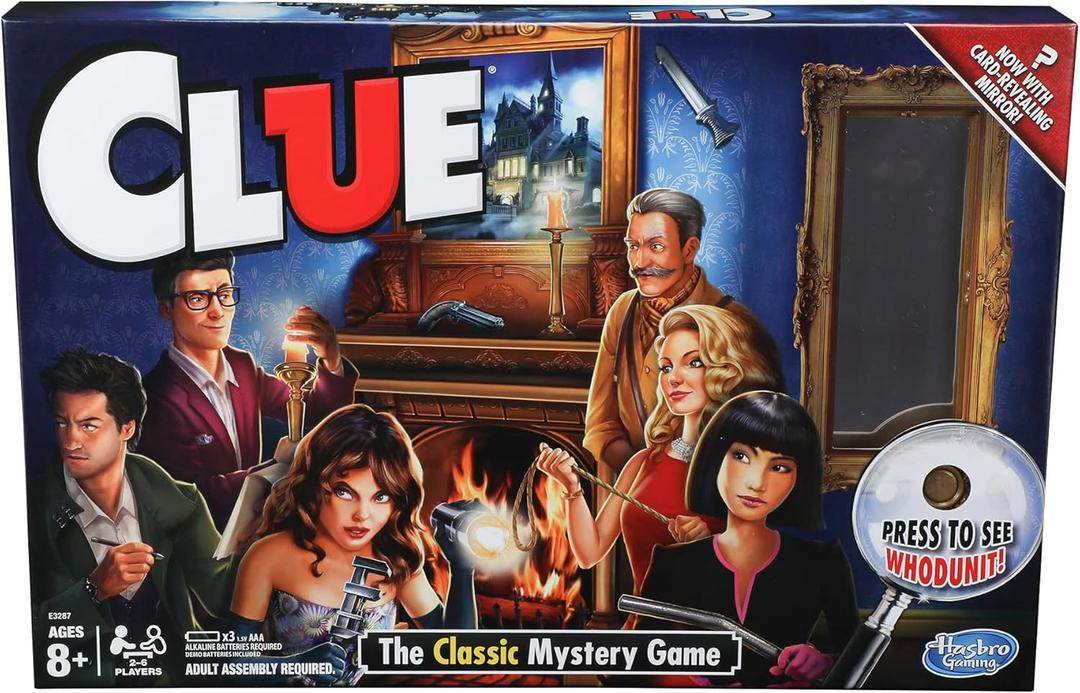 Hasbro Gaming Clue Game, Mystery Board Game, 2-6 Players,
