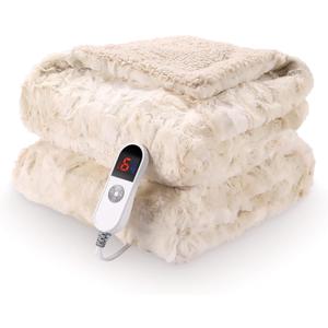 1 Pc Electric Throw Blanket 50" X 60", Soft Heated Throw Blanket, 6 Heating Levels