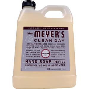 2 x MRS. MEYER'S CLEAN DAY, Soap Hand Liquid Refill Lavender, 33 Fl Oz
