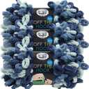 Yarn Off the Hook Yarn, Bulky No-Needle Craft Yarn for Crocheting, Hand-Knitting Yarn, 1-Pack, Blue Sapphire
