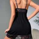 dream love Women Lace Modal Sleepwear Chemises V-Neck Babydoll Nightgown
