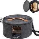 Hat Box, 15.7x7.8x15.75in, Foldable Storage Box with Lids for Women & Men, Travel Hat Boxes for Storage, Dark Gray