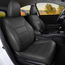 HKZ HRV Seat Covers Custom Fit for Honda HR-V 2023 2024 2025 2026 2027 EX-L Leather Car Seat Protector Cushion, 5 Seats Full Set, Black