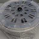 Stainless Steel Salad Spinner, 6.34Qt Large Lettuce Dryer, BPA-Free Vegetable & Fruit Washer with Drain, Easy Clean, Non-Slip Base, Transparent Lid